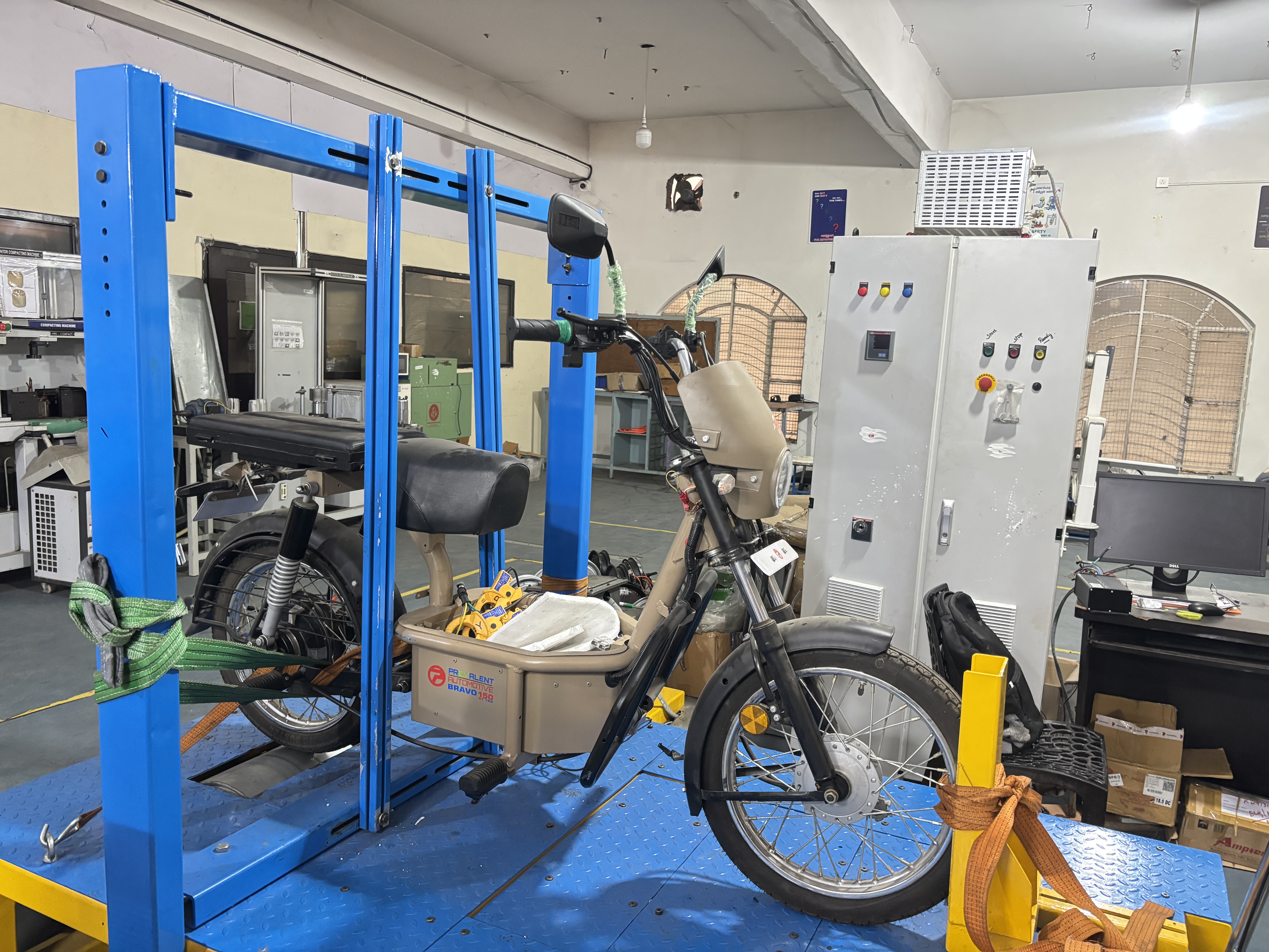 Vehicle testing rig for performance validation